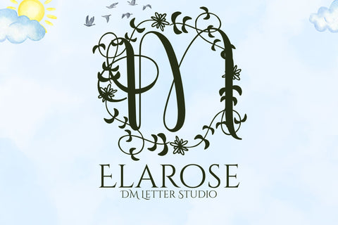 Elarose Font Dm Letter Studio 