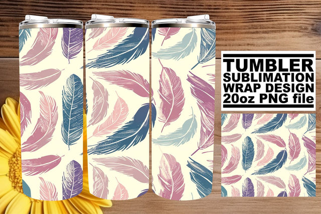 Electric Plume Paradise Tumbler Wrap 20oz Sublimation afrosvg 