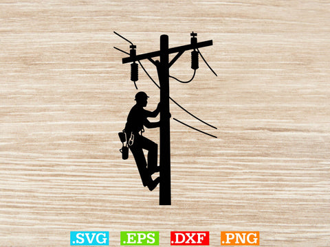 Electrician Clipart Bundle, Electric Man Svg, Usa Lineman SVG SVG Creativeart88 