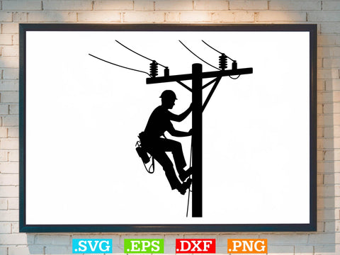 Electrician Clipart Bundle, Electric Man Svg, Usa Lineman SVG SVG Creativeart88 