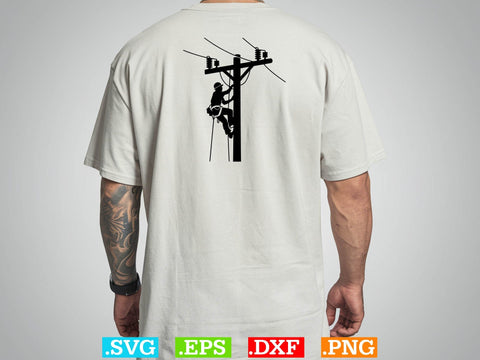 Electrician Clipart Bundle, Electric Man Svg, Usa Lineman SVG SVG Creativeart88 