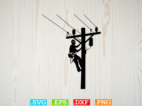Electrician Clipart Bundle, Electric Man Svg, Usa Lineman SVG SVG Creativeart88 
