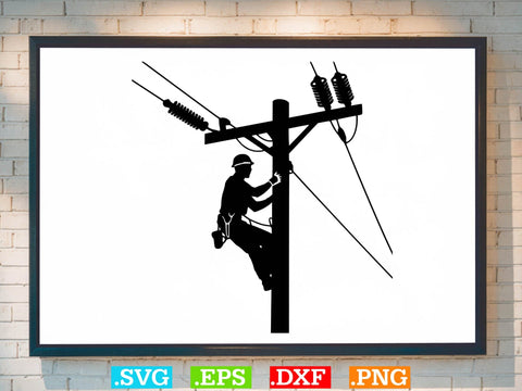 Electrician Clipart Bundle, Electric Man Svg, Usa Lineman SVG SVG Creativeart88 