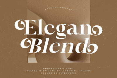 Elegan Blend - Modern Serif Font Font Letterena Studios 