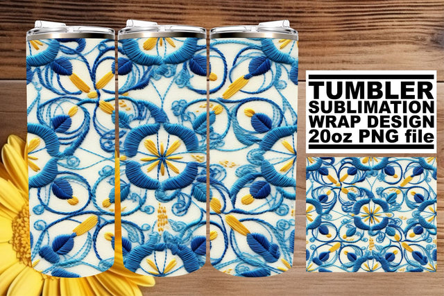 Elegance in 3D Tumbler Art Sublimation afrosvg 