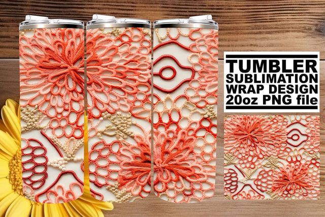 Elegance Meets 3D Abstract: Tumbler Sublimation Design Sublimation afrosvg 