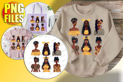 Elegant Afro Portrait for Sublimation Sublimation afrosvg 