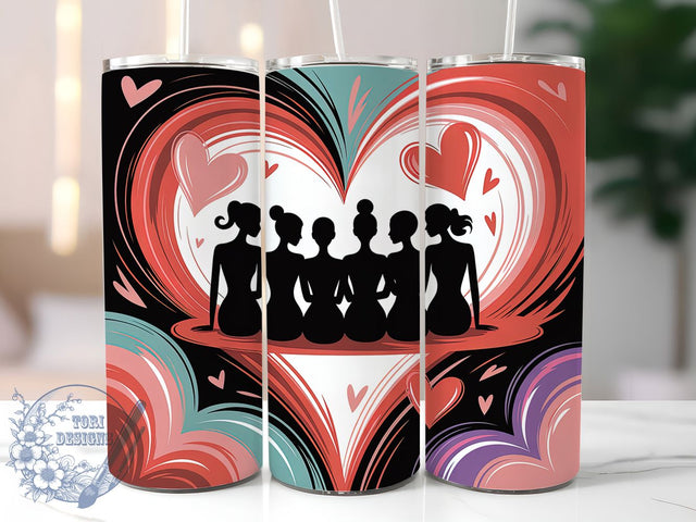 Elegant Afro Silhouette Tumbler, Silhouette Art, Cultural Design, Elegant Style, Tumbler Wrap, Sublimation Design, 20oz Tumbler Sublimation ToriDesigns 