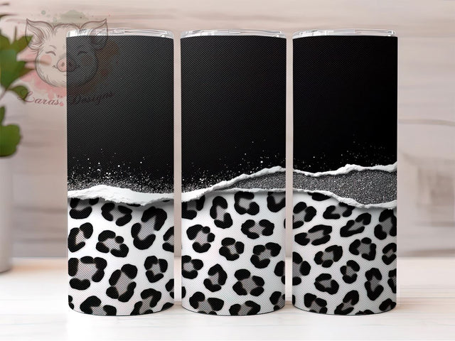 Elegant Black Glitter 20oz Tumbler Wrap, Glamorous Drinkware, 20oz Cup, Seamless Glitter Wrap, Chic Tumbler, Elegant Black Mug, Sparkly Gift Sublimation Lara' s Designs 