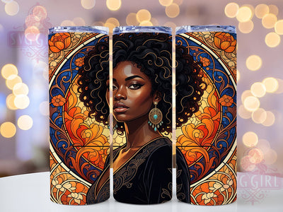 Elegant Black Goddess Tumbler, African American Woman, Elegant Wrap, Sublimation Art, 20oz Tumbler, Bold Design, Cultural Theme Sublimation SvggirlplusArt 