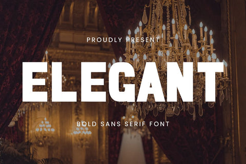 Elegant - Bold Sans Serif Font Font Masyafi Studio 