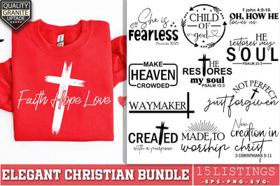 Elegant Christian Quotes SVG Bundle, Religious Quotes Bundle, Christian Svg, Graceful Quotes, Christian Sayings Bundle,Faith Quotes Svg SVG Creativeart88 