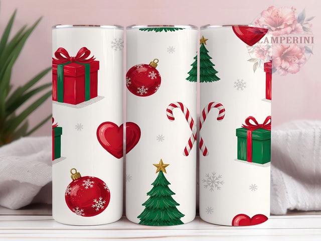 Elegant Christmas Gifts Ornaments 20oz Tumbler, Christmas Gifts, Holiday Ornaments, Elegant Design, Sublimation Wrap, 20oz Tumbler, Festive Aesthetic, Seasonal Charm Sublimation Li Zamperini 