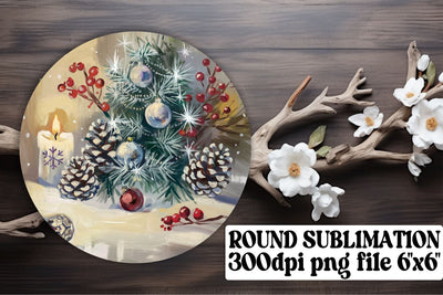 Elegant circle PNG files, great for custom keychains! , Christmas Sublimation afrosvg 