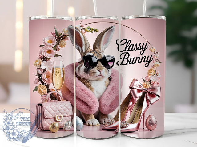 Elegant Classy Easter Bunny Tumbler, Elegant Bunny Tumbler, Stylish Bunny Wrap, Easter Bunny Wrap, Chic Bunny Wrap, Sublimation Design, Trendy Gift Idea Sublimation ToriDesigns 