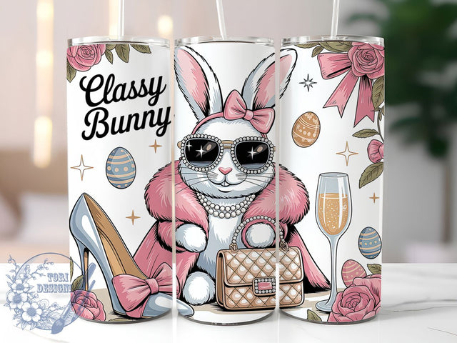Elegant Classy Easter Bunny Tumbler, Elegant Bunny Tumbler, Stylish Bunny Wrap, Easter Bunny Wrap, Chic Bunny Wrap, Sublimation Design, Trendy Gift Idea Sublimation ToriDesigns 
