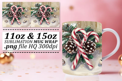 Elegant designs for mugs, impress your guests! , Christmas Sublimation afrosvg 