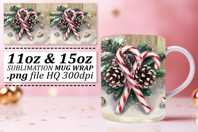 Elegant designs for mugs, impress your guests! , Christmas Sublimation afrosvg 