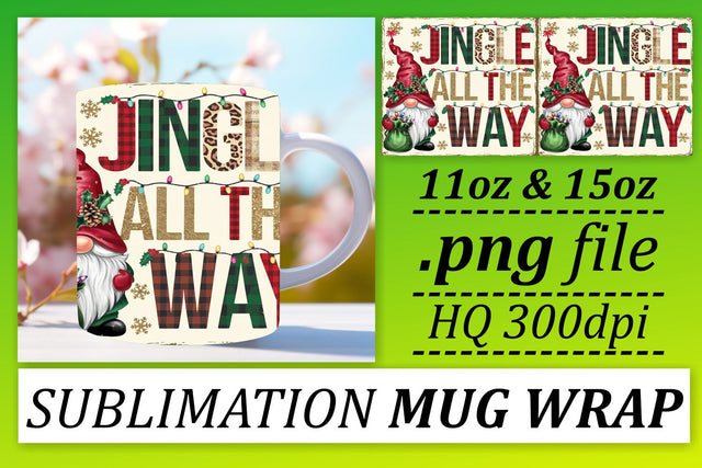 Elegant designs for mugs, impress your guests! , Gnomes Sublimation afrosvg 