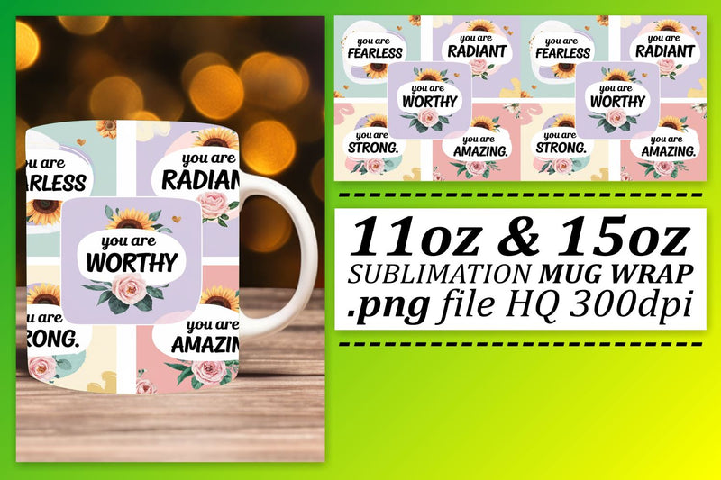 Elegant designs for mugs, impress your guests! , Quote Sublimation afrosvg 