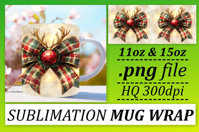 Elegant designs for mugs, impress your guests! , Xmas Sublimation afrosvg 