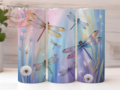 Elegant Dragonfly Print Tumbler, Dragonfly Tumbler, Stylish 20oz Wrap, Sublimation Design, Trendy Gift Idea, Dragonfly Print Wrap, Elegant Dragonfly Tumbler Sublimation Lara' s Designs 