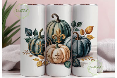 Elegant Fall Pumpkin 20oz Tumbler Wrap Sublimation PixelChick 