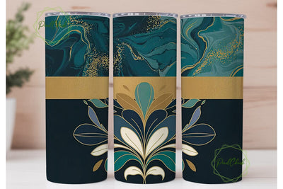 Elegant Floral 20oz Tumbler Wrap Sublimation PixelChick 