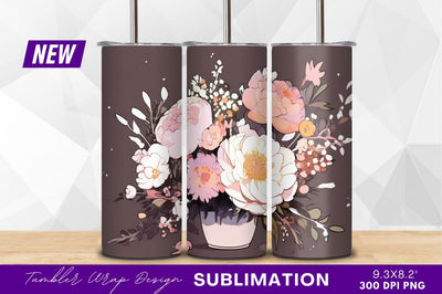 Elegant floral bouquet in vase clipart png Sublimation Regulrcrative 