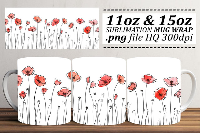 Elegant Floral Elegance Mug Pattern Art Sublimation afrosvg 