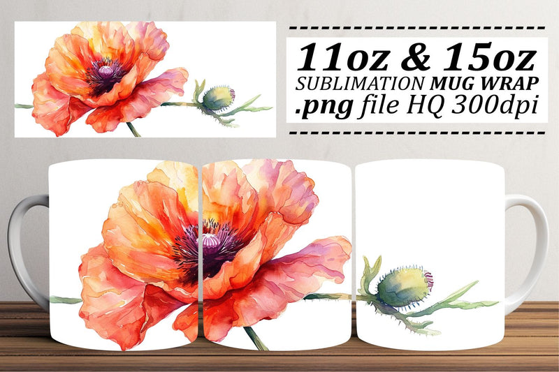 Elegant Floral Extravaganza Mug Pattern Art Sublimation afrosvg 