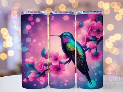 Elegant Floral Garden Hummingbird Tumbler, Floral Bird Tumbler, 20oz Sublimation PNG, Nature Tumbler Design, Flower And Bird Tumbler, Elegant Hummingbird Wrap, Garden Theme Tumbler Sublimation SvggirlplusArt 