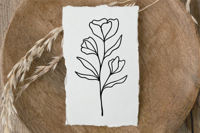 Elegant Flower Artwork SVG RFCreative 