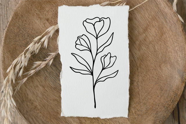 Elegant Flower Artwork SVG RFCreative 