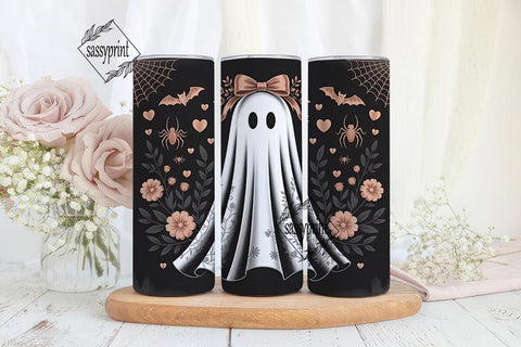 Elegant Ghost Halloween 20oz Tumbler Sublimation sassyprint 