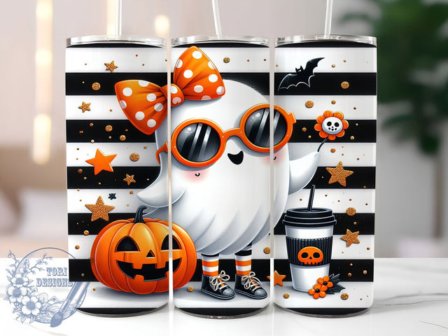 Elegant Glam Halloween Ghost Tumbler, Elegant Ghost Wrap, 20oz Tumbler Sublimation, Feminine Ghost Design, Spooky Lady Tumbler, Halloween Spirit Art, Glam Haunted Wrap Sublimation ToriDesigns 