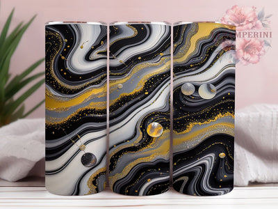 Elegant Glitter Marble Floor Tumbler, Alcohol Ink Glitter Wrap, 20oz Tumbler Sublimation, Seamless Stone Design, Shimmer Ink Marble Tumbler, Elegant Glitter Wrap, Luxe Abstract Sublimation Sublimation Li Zamperini 