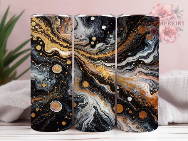 Elegant Glitter Marble Floor Tumbler, Alcohol Ink Glitter Wrap, 20oz Tumbler Sublimation, Seamless Stone Design, Shimmer Ink Marble Tumbler, Elegant Glitter Wrap, Luxe Abstract Sublimation Sublimation Li Zamperini 