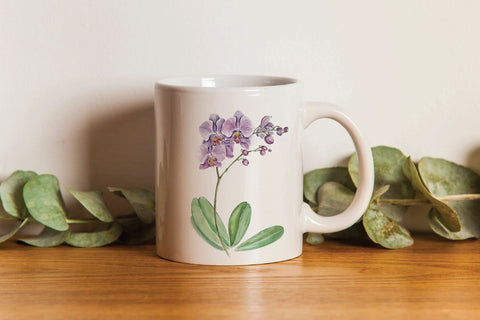 Elegant Hand-Painted Orchid Clip Art Bundle Sublimation DIYCUTTINGFILES 