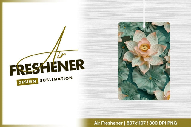 Elegant lotus flowers and leaves texture Sublimation Regulrcrative 