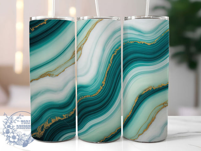 Elegant & Luxurious Mint Gold Tumbler, Elegant Marble Sublimation, White Gold Tumbler Design, Luxury Tumbler Template, Bridal Shower Tumbler, Sophisticated Marble Wrap, DIY Wedding Tumbler Sublimation ToriDesigns 