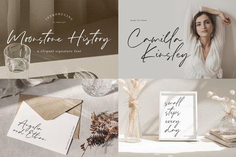 Elegant Luxury Script Font Bundle Font Timur type 