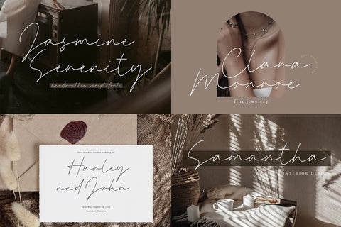 Elegant Luxury Script Font Bundle Font Timur type 