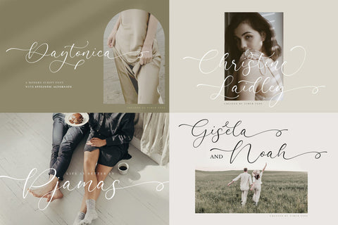 Elegant Luxury Script Font Bundle Font Timur type 