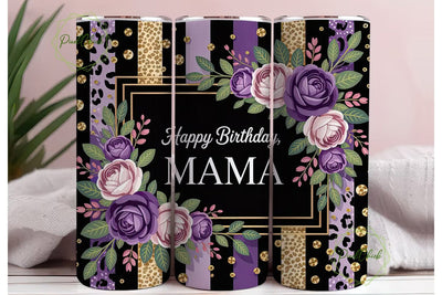 Elegant Mama Leopard Glitter Tumbler Sublimation PixelChick 