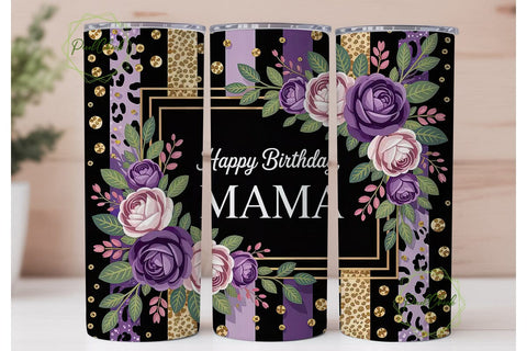 Elegant Mama Leopard Glitter Tumbler Sublimation PixelChick 