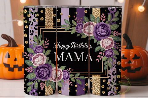 Elegant Mama Leopard Glitter Tumbler Sublimation PixelChick 