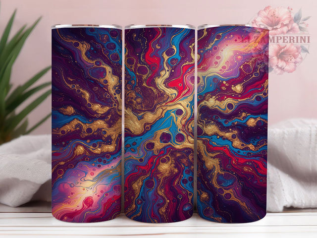 Elegant Marble Glitter Alcohol Ink Tumbler, Alcohol Ink Glitter Wrap, 20oz Tumbler Sublimation, Seamless Stone Design, Shimmer Ink Marble Tumbler, Elegant Glitter Wrap, Luxe Abstract Sublimation Sublimation Li Zamperini 