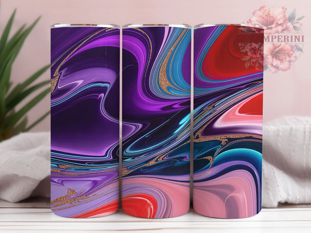 Elegant Marble Glitter Alcohol Ink Tumbler, Alcohol Ink Glitter Wrap, 20oz Tumbler Sublimation, Seamless Stone Design, Shimmer Ink Marble Tumbler, Elegant Glitter Wrap, Luxe Abstract Sublimation Sublimation Li Zamperini 