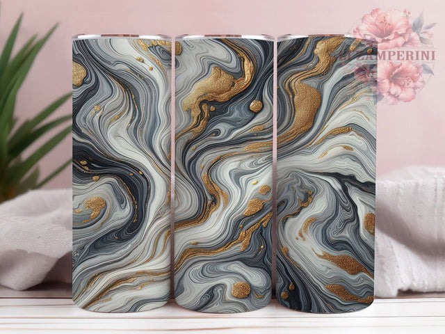 Elegant Marble Gold Swirl Tumbler Wrap, Gold Swirl PNG, Luxury Tumbler Design, 20oz Sublimation Wrap, Glitter Marble Art, Elegant Cup Design, Glam Tumbler PNG Sublimation Li Zamperini 